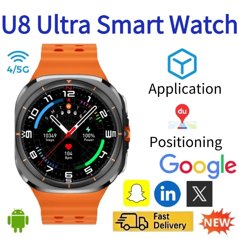 Smartwatch Watches For Women With Gps - ساعة ذكية U8، تدعم شبكات الجيل