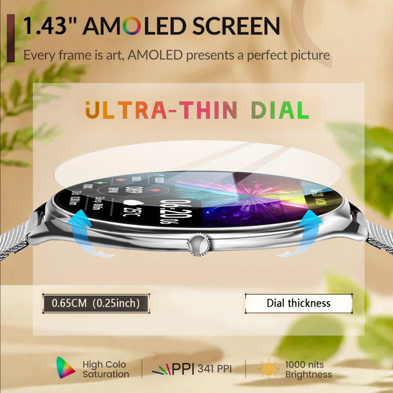 Watches Ladies Smartwatch - ساعة ذكية أصلية للنساء 2026، شاشة