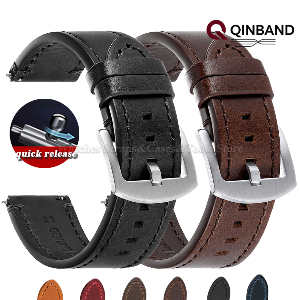 Smartwatch Vintage Watches For Women - حزام ساعة من جلد البقر المشمع