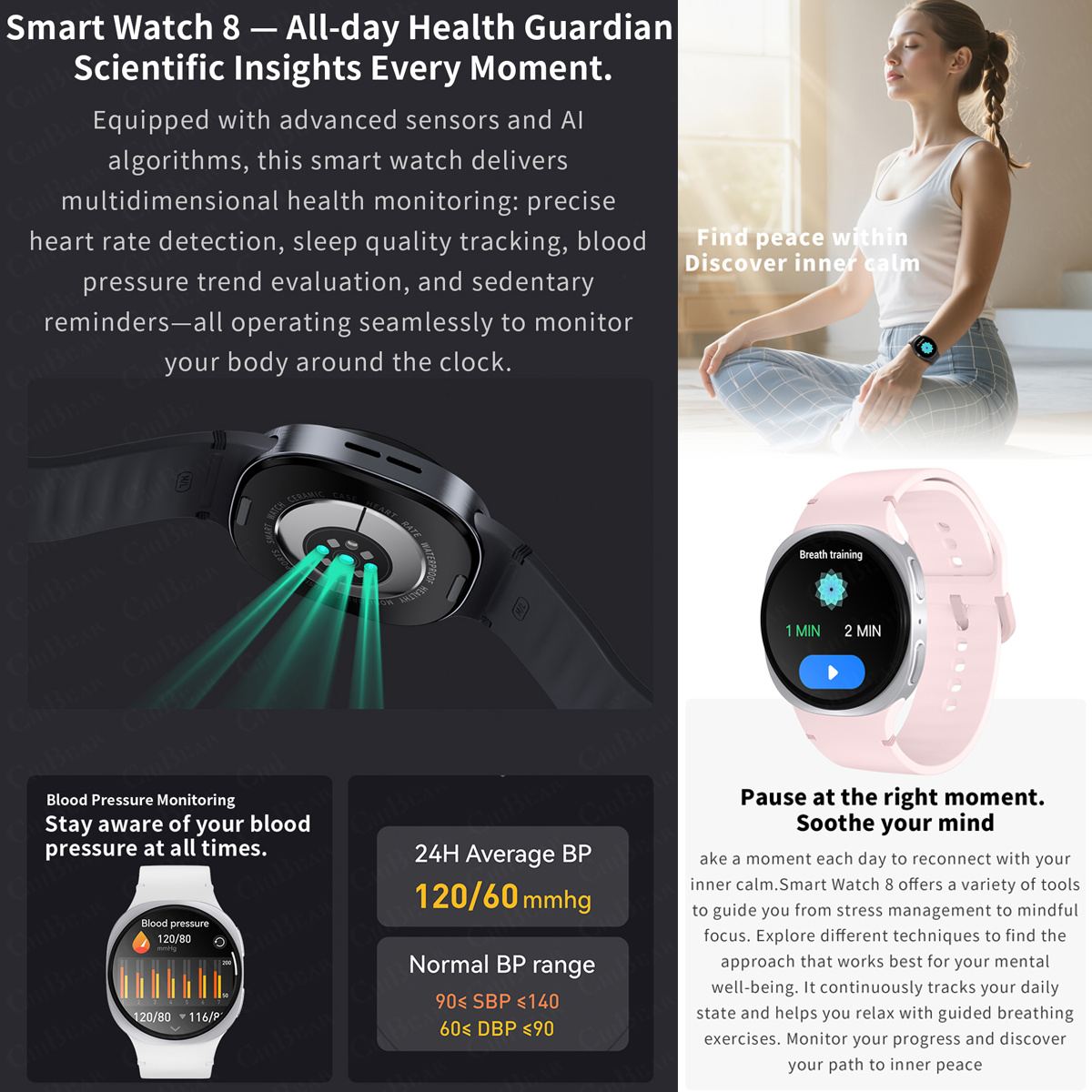 ساعات ذكية جديدة 2026 طراز 8 م - مراجعة Smartwatch Watches For Women With Gps وسعره