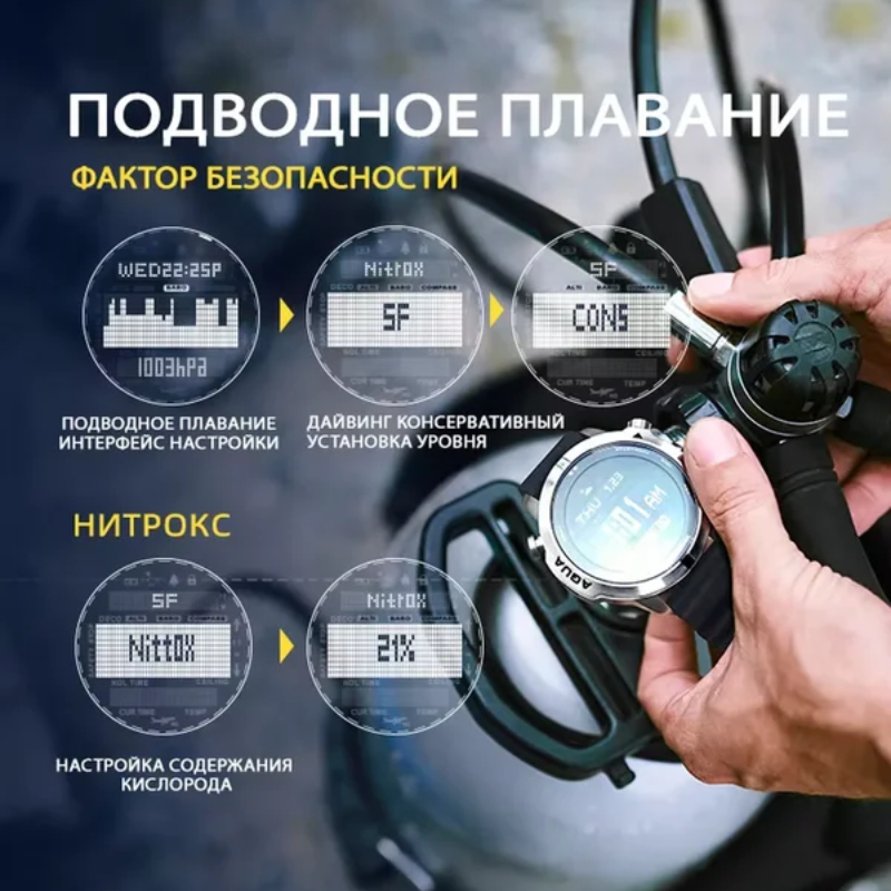 ساعة غوص احترافية للرجال من نو - مراجعة Altimeter Compass Watch وسعره