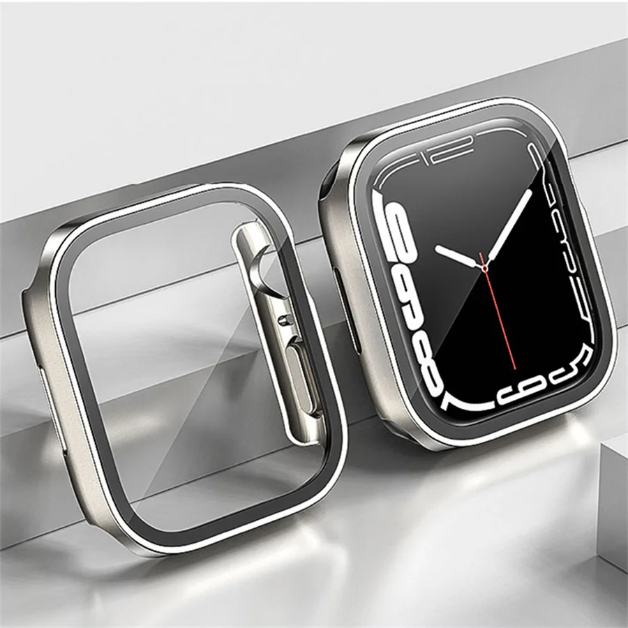 زجاج + غطاء لساعة أبل سلسلة 8  - مراجعة Smartwatch Watches For Girls وسعره