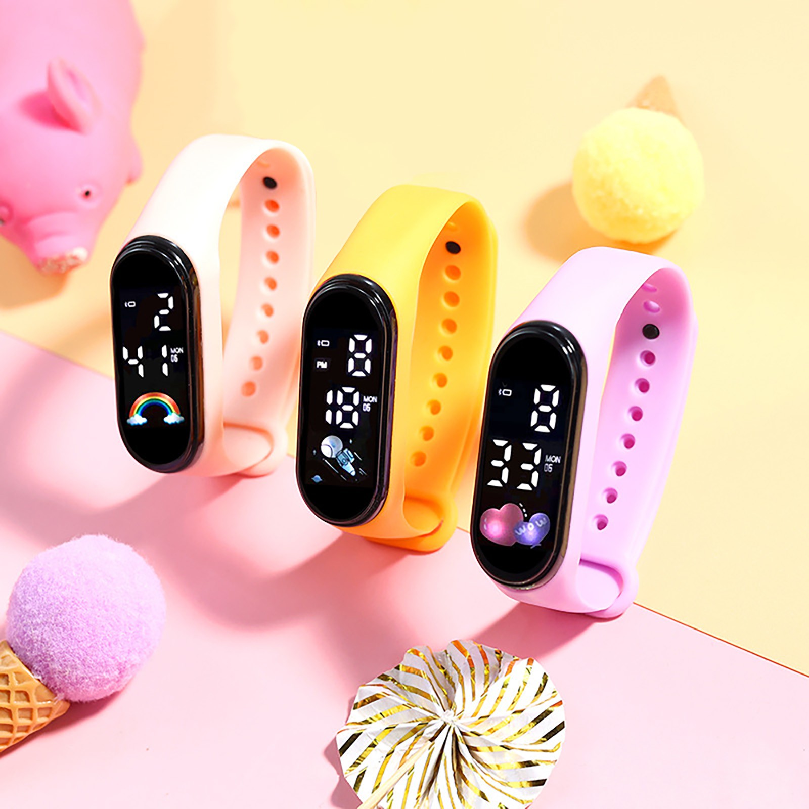 Kawaii ساعة ذكية للأطفال موضة  - مراجعة Smartwatch Digital Watches For Kid Girl وسعره