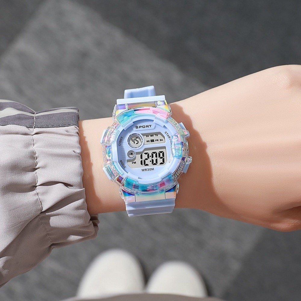 ساعات رياضية للأطفال مقاومة لل - مراجعة Smartwatch Digital Watches For Kid Girl وسعره