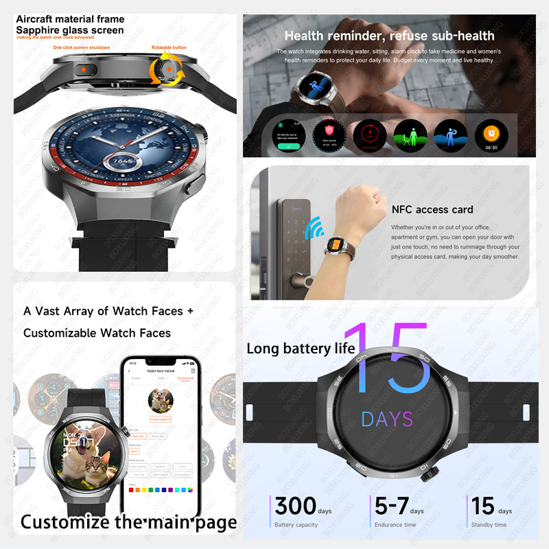 2026 جديد ساعة BOXUXING 5 ماكس - مراجعة Smartwatch Watches For Women With Gps وسعره