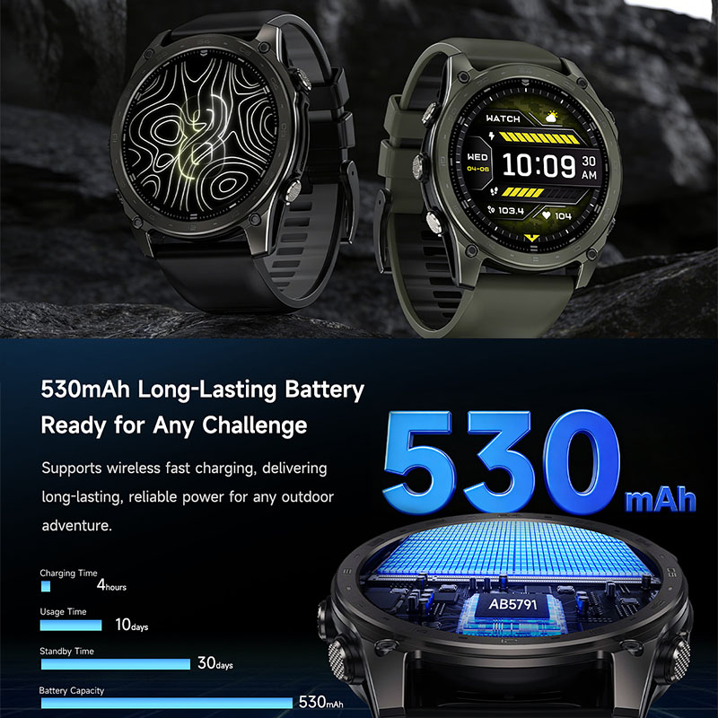 ساعة ذكية جديدة مقاومة للماء 5 - مراجعة Altimeter Compass Watch وسعره